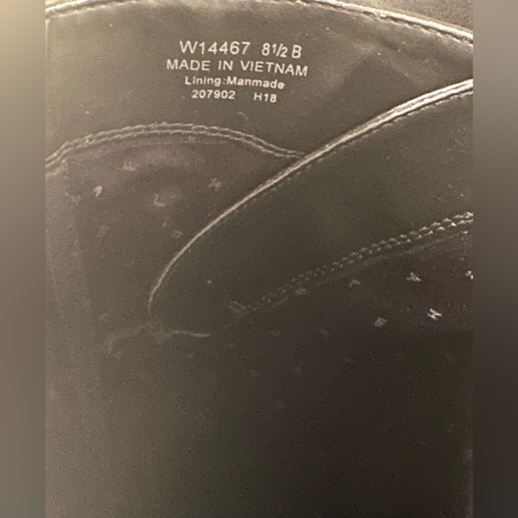 Cole Haan Boots Womens 8.5 Black Harrington Leather Riding Boots Knee High - Picture 6 of 8